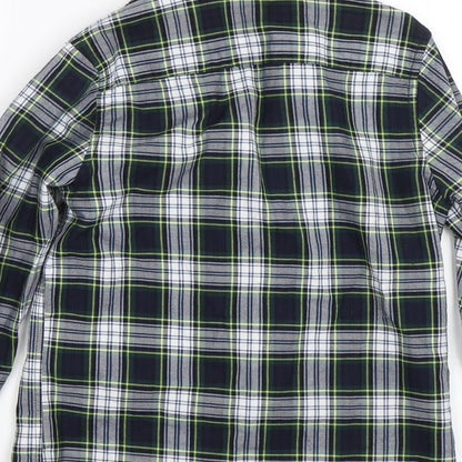 NEXT Boys Blue Plaid  Basic Button-Up Size 9 Years