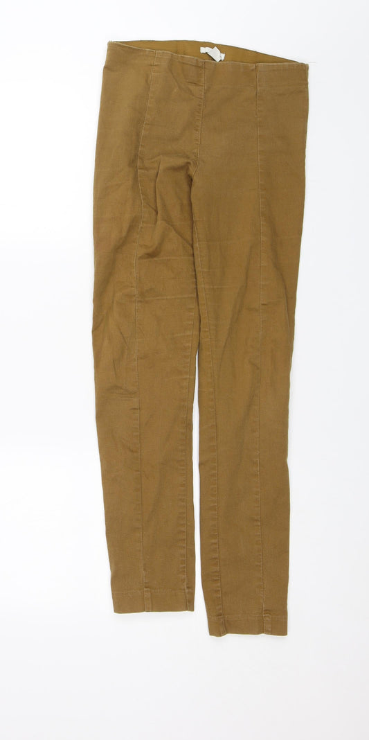 Womens UK Size 8 H&M Regular Fit Jegging Brown Trousers