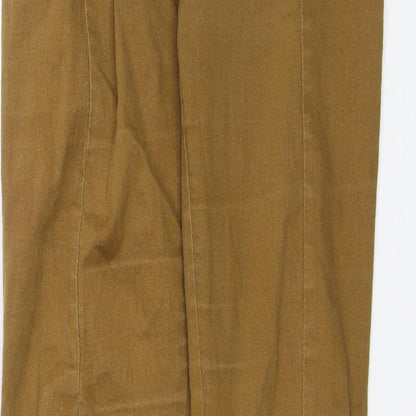 Womens UK Size 8 H&M Regular Fit Jegging Brown Trousers