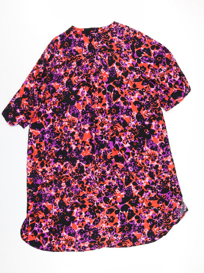 Prewotn Womens Multicoloured Floral  Shift