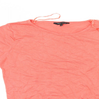 Womens UK Size 10 Peacocks Orange Pullover Jumper