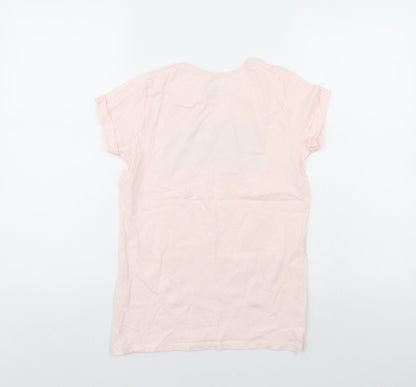 Primark Girls Pink   Basic T-Shirt Size 11-12 Years
