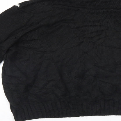 Womens UK Size M Divided Black Pullover Jumper