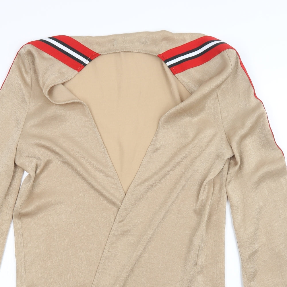 Womens UK Size 8 ravi famous Gold Cardigan Jumper