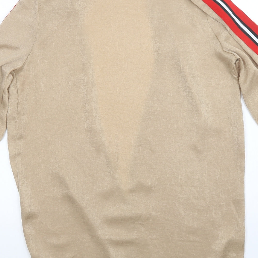 Womens UK Size 8 ravi famous Gold Cardigan Jumper