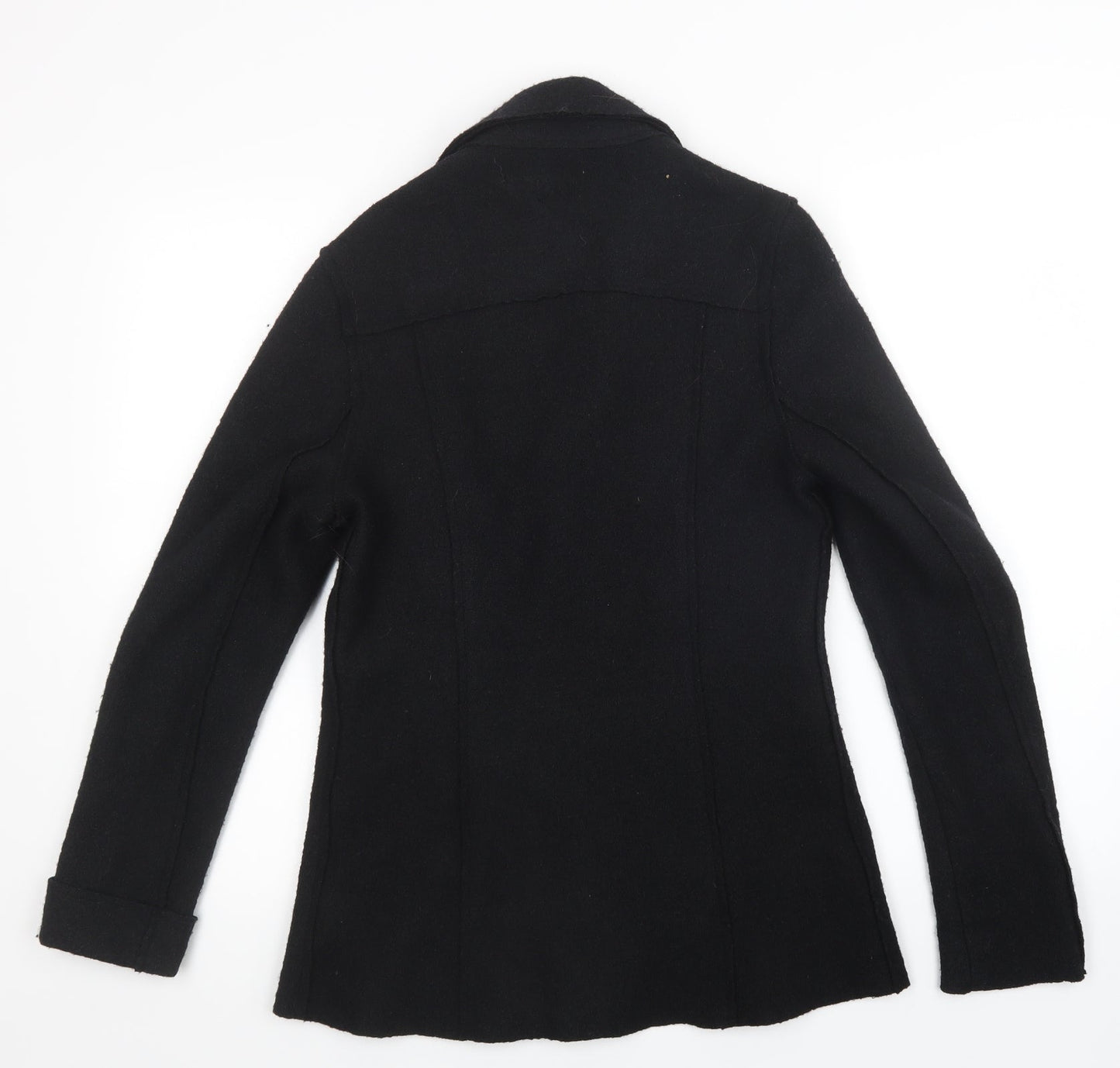 L.O.G.G Womens Black   Overcoat Coat Size 6