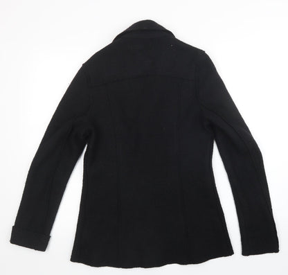L.O.G.G Womens Black   Overcoat Coat Size 6
