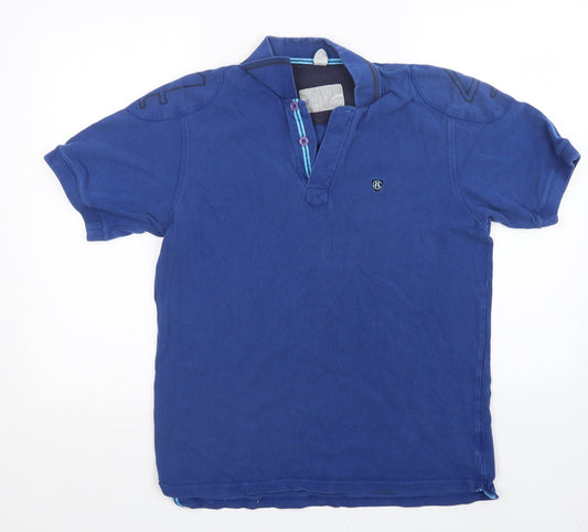 chukka Mens Blue    Polo Size M