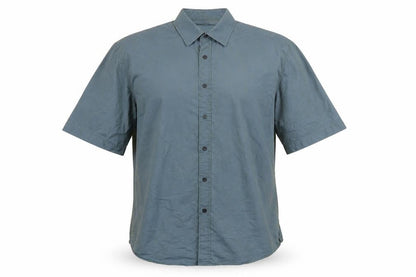 Mens UK Size L designed for t Green  Button-Up Short Sleeve Casual Shirt