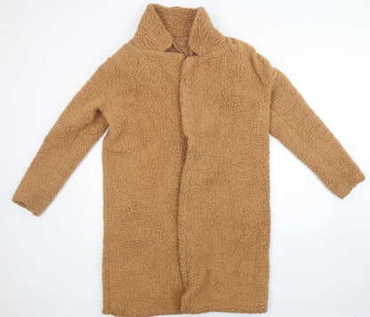Womens UK Size L Preworn Brown Overcoat