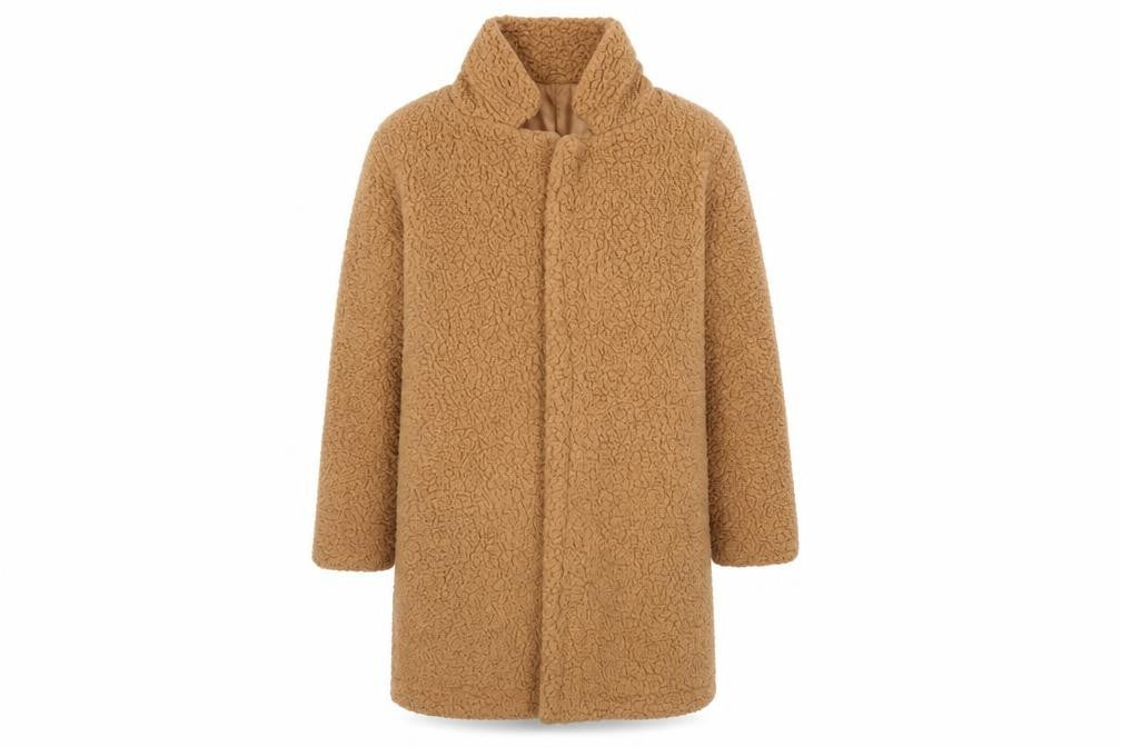 Womens UK Size L Preworn Brown Overcoat