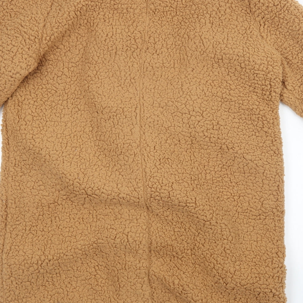 Womens UK Size L Preworn Brown Overcoat