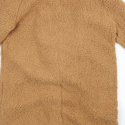 Womens UK Size L Preworn Brown Overcoat