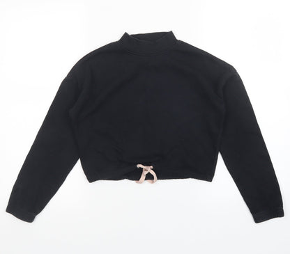 H&M Girls Black   Pullover Jumper Size 10-11 Years