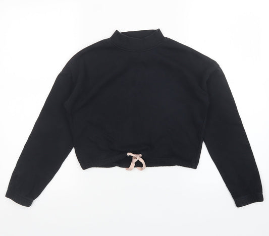 H&M Girls Black   Pullover Jumper Size 10-11 Years