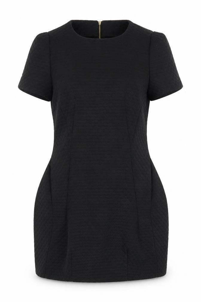 Womens UK Size 8 ribbon Black Tunic Jumper