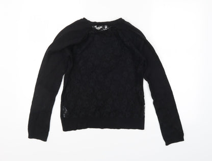 LIMITED COLLECTION Womens Black Floral  Pullover Jumper Size 14