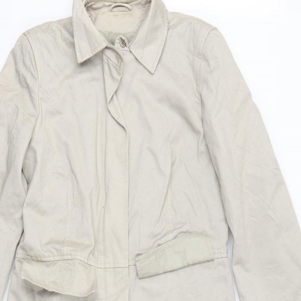 Womens UK Size  Preworn Green Trench Coat