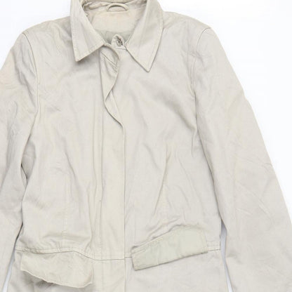 Womens UK Size  Preworn Green Trench Coat