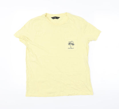 F&F Womens Yellow   Basic T-Shirt Size 10
