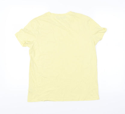 F&F Womens Yellow   Basic T-Shirt Size 10