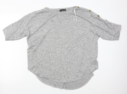 Kim & Cami Womens Grey   Pullover Jumper Size XL