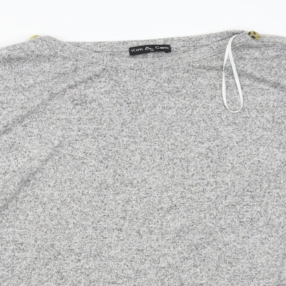 Kim & Cami Womens Grey   Pullover Jumper Size XL