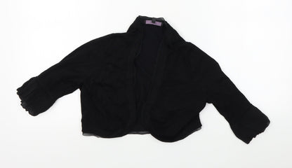 Coast Womens Black   Wrap Jumper Size M  - cropped