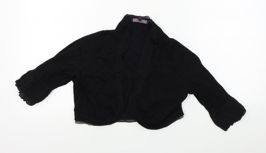 Coast Womens Black   Wrap Jumper Size M  - cropped