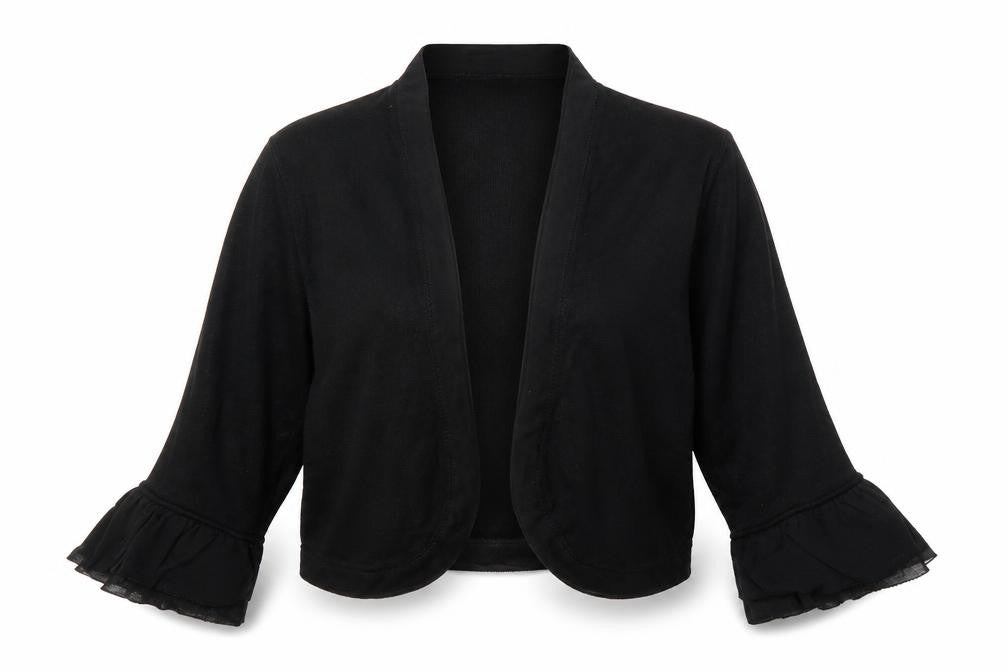 Womens UK Size M Coast Black Wrap Jumper
