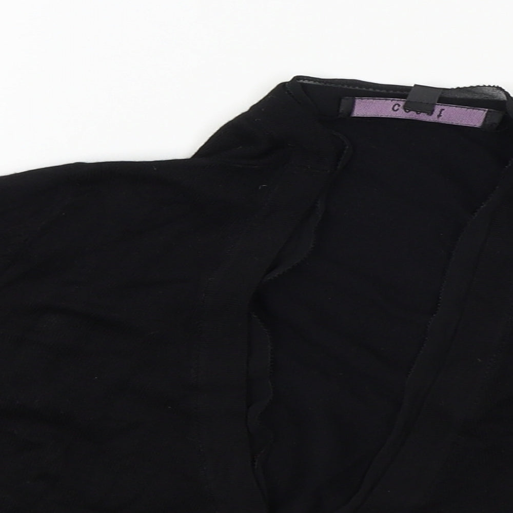 Coast Womens Black   Wrap Jumper Size M  - cropped