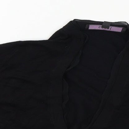 Coast Womens Black   Wrap Jumper Size M  - cropped