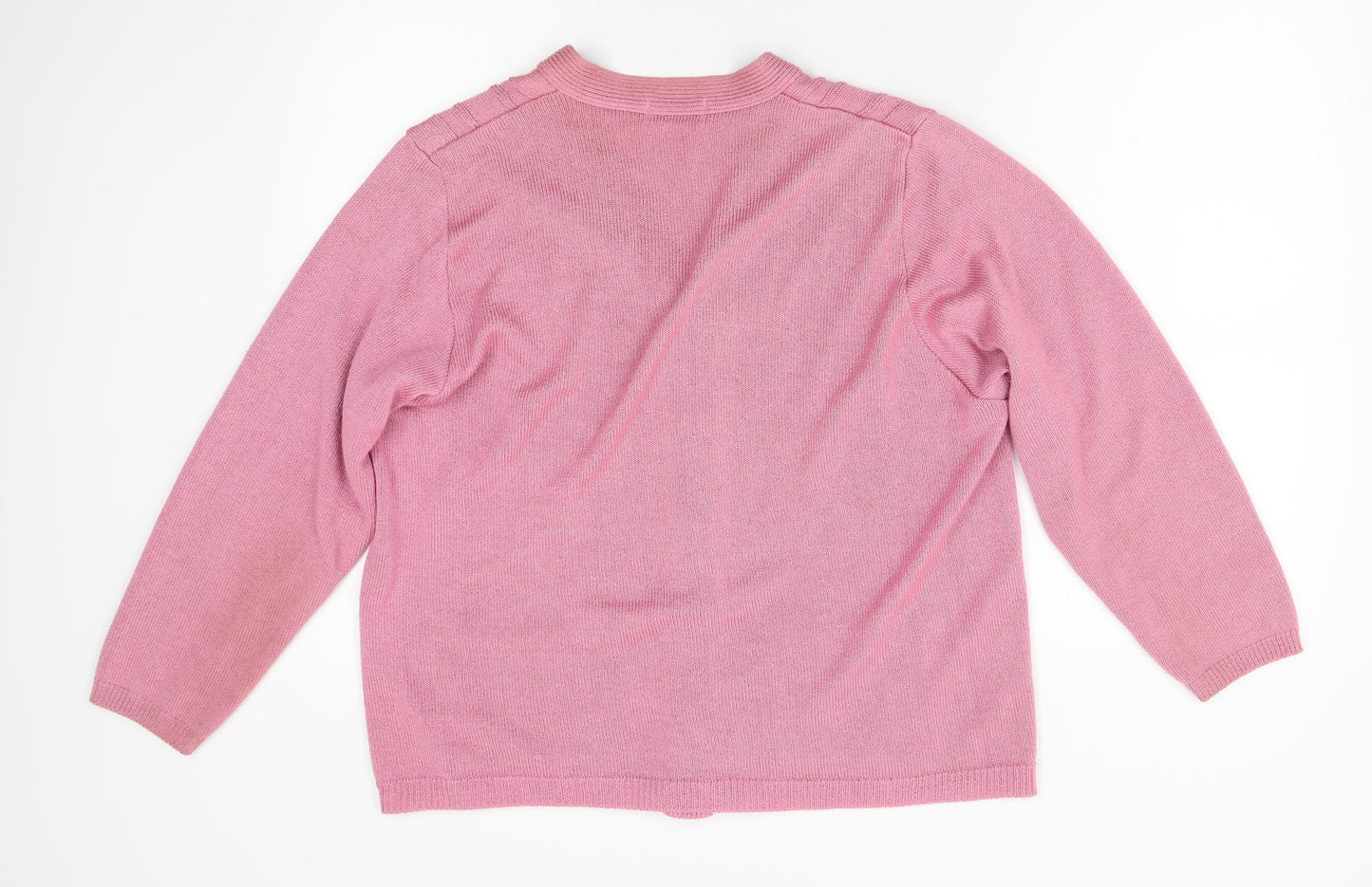 Womens UK Size M cARE Pink Cardigan Jumper