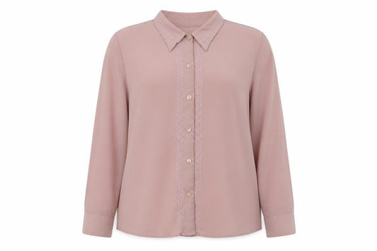 Womens UK Size 18 Bonmarche Pink Basic Button-Up