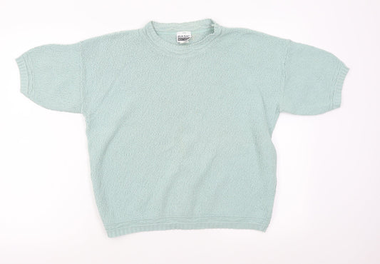 Basic Collections Womens Green   Pullover Jumper Size L