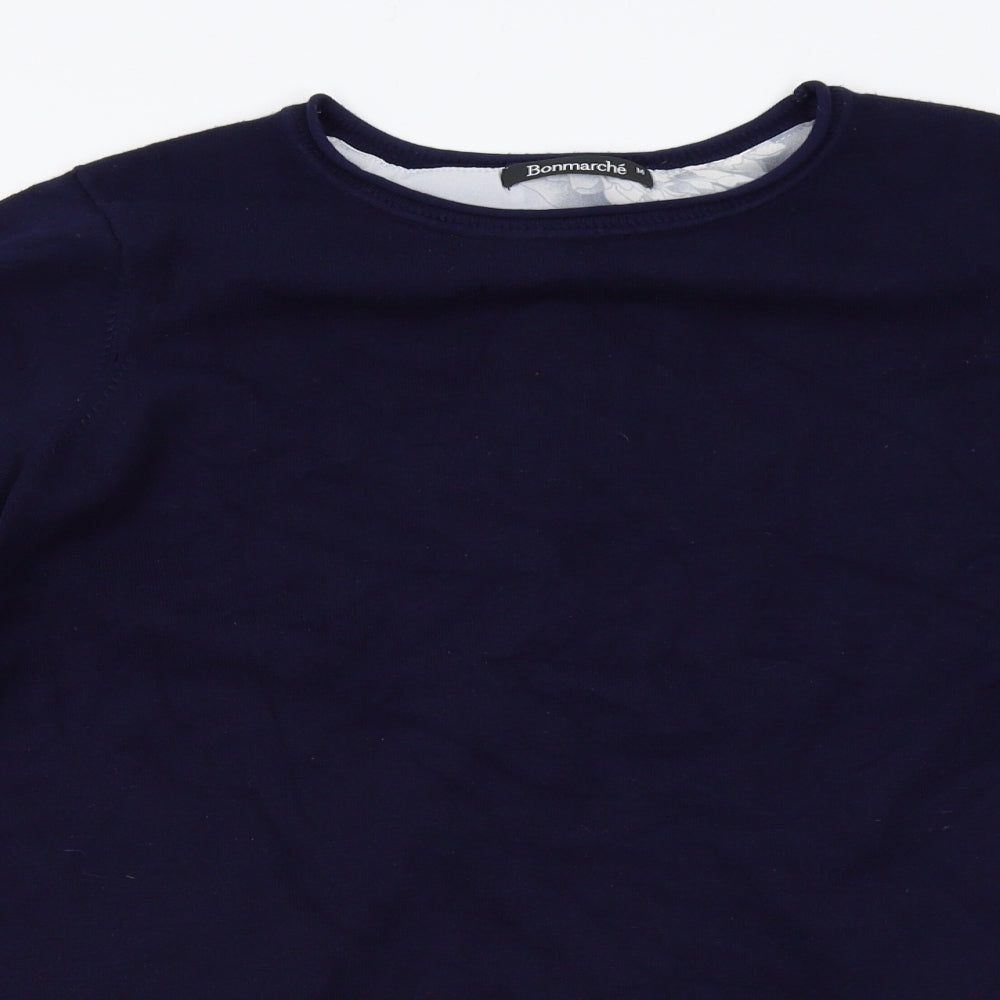 Womens UK Size M Bonmarche Blue Pullover Jumper