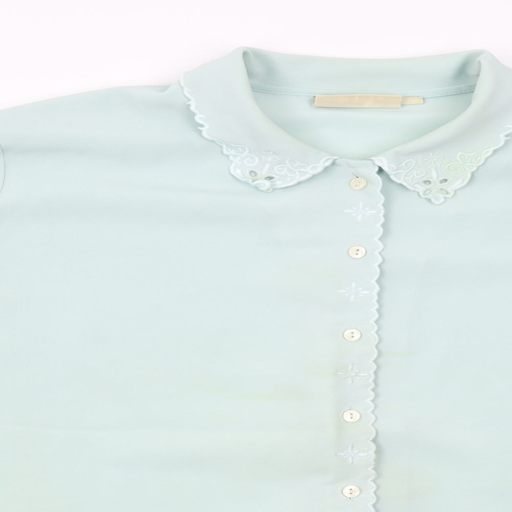 EWM Womens Green   Basic Button-Up Size 18