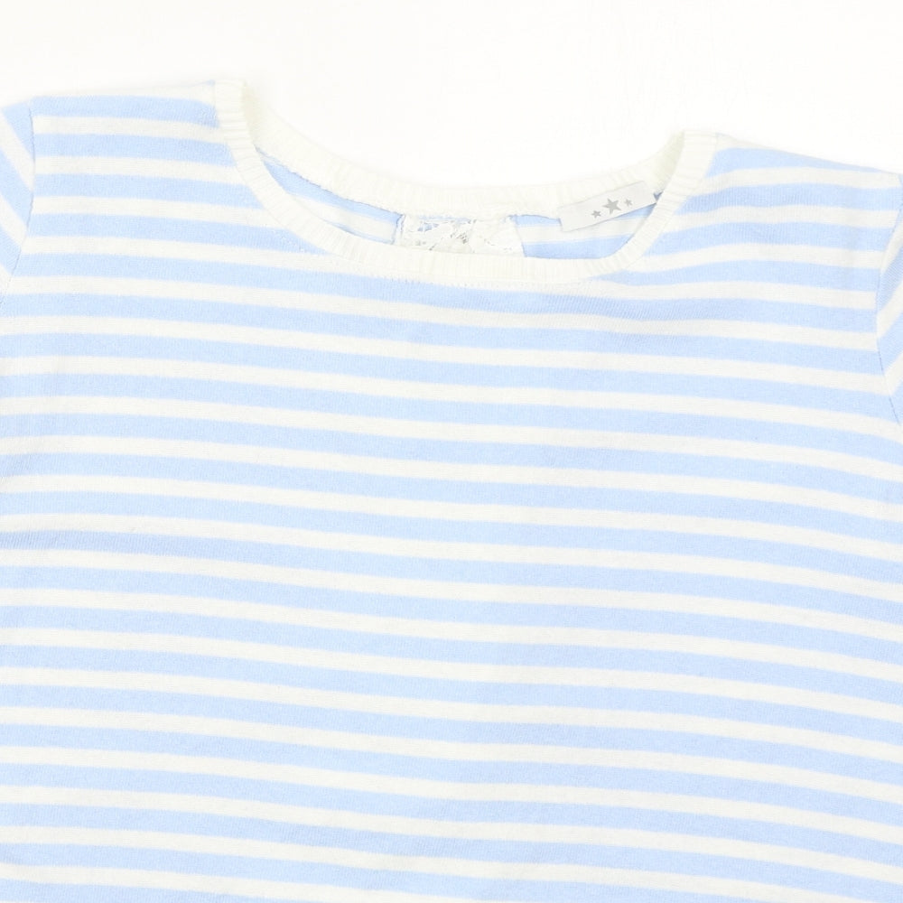 Womens UK Size M Preworn Blue Pullover Jumper