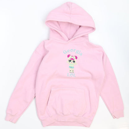 Cotton Ridge Girls Pink   Pullover Hoodie Size 10-11 Years