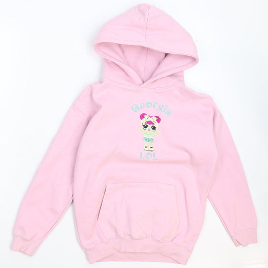 Cotton Ridge Girls Pink   Pullover Hoodie Size 10-11 Years