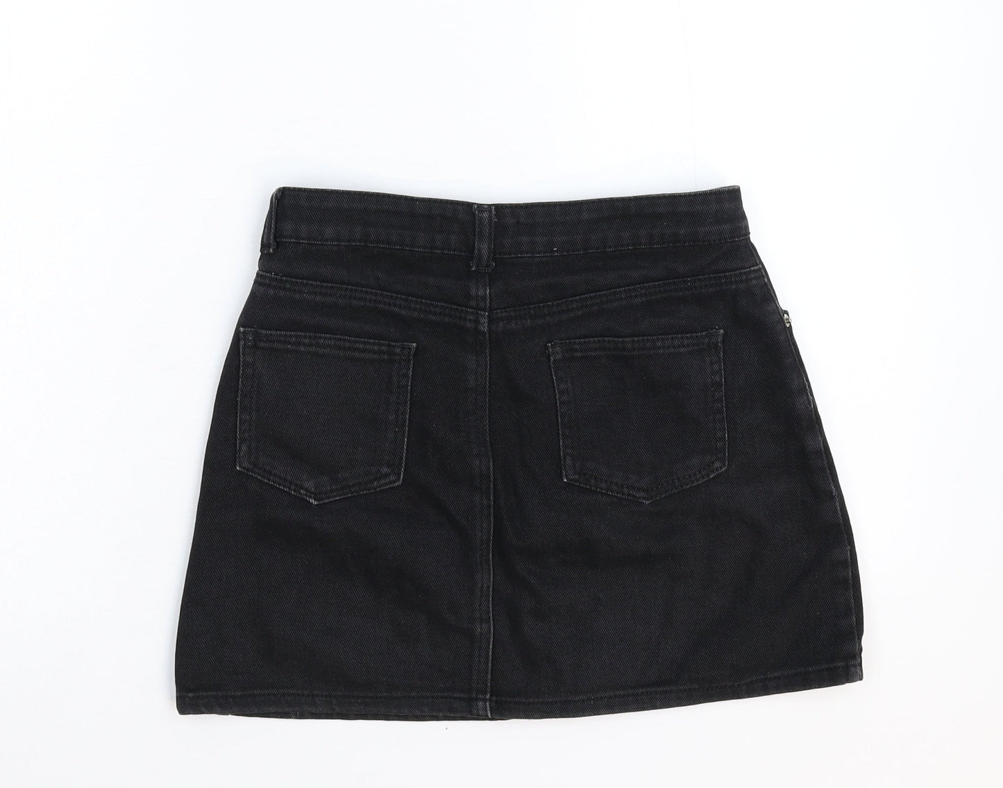 FOREVER 21 Womens Black  Denim Mini Skirt Size S