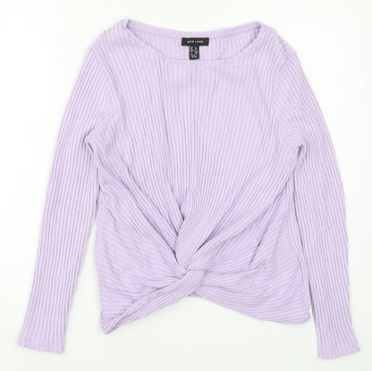 Womens UK Size 12 New Look Purple Pullover Jumper