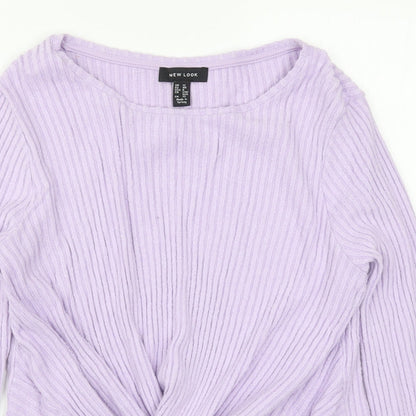 Womens UK Size 12 New Look Purple Pullover Jumper