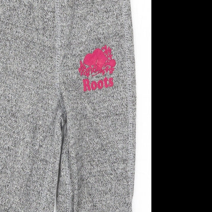 Roots Girls Grey   Sweatpants Trousers Size 3 Years