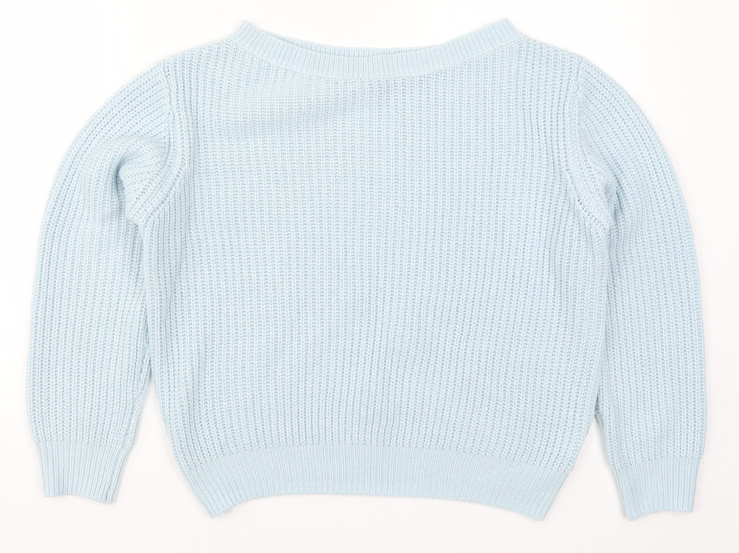 SheIn Womens Blue  Knit Pullover Jumper Size S