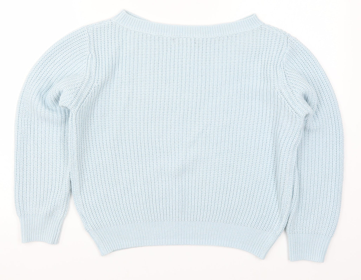 SheIn Womens Blue  Knit Pullover Jumper Size S