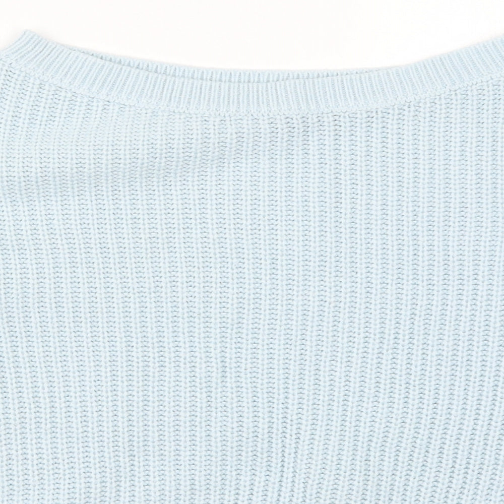SheIn Womens Blue  Knit Pullover Jumper Size S