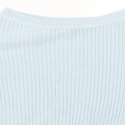 SheIn Womens Blue  Knit Pullover Jumper Size S