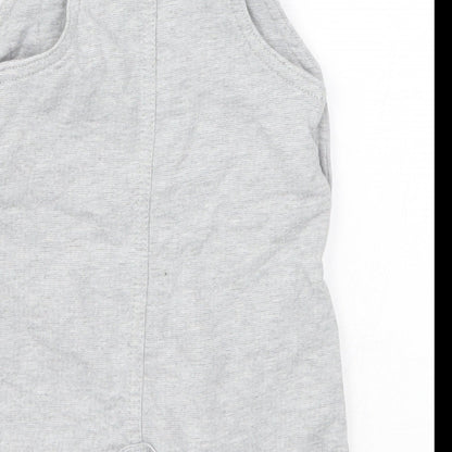 George Baby Grey   Dungaree One-Piece Size 0-3 Months  - Hero