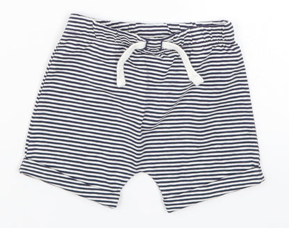 TU Baby Blue Striped  Cropped Trousers Size 3-6 Months